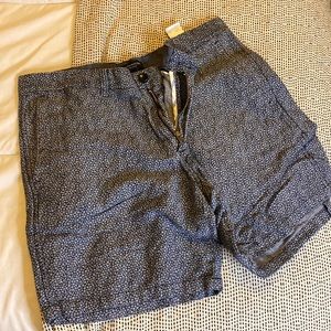 Navy Banana Republic Aiden Polka Shorts with White Pattern